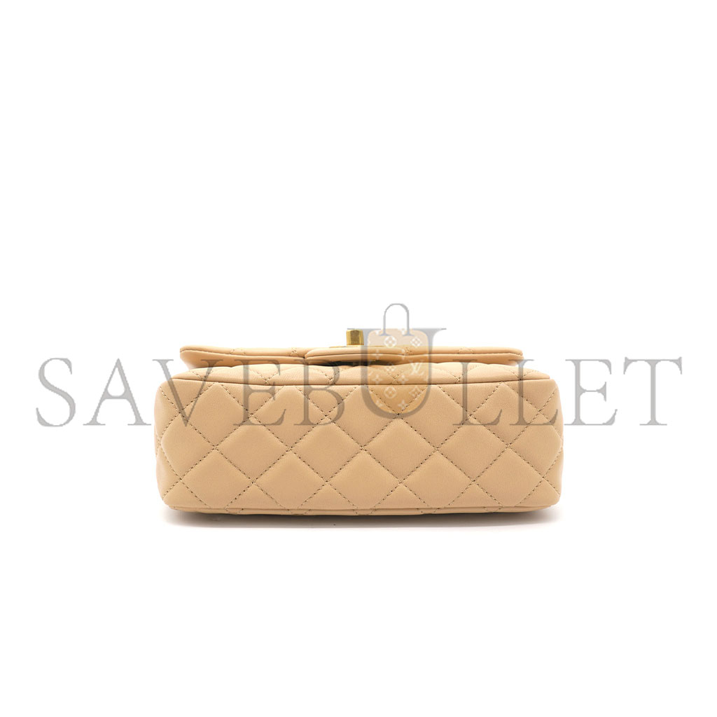 CHANEL MASTER LARGE MINI LAMBSKIN FLAP BAG (20*13*7cm) 